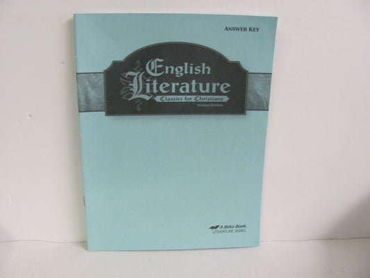 English Literature Abeka Answer Key  Pre-Owned 12th Grade Reading Textbooks