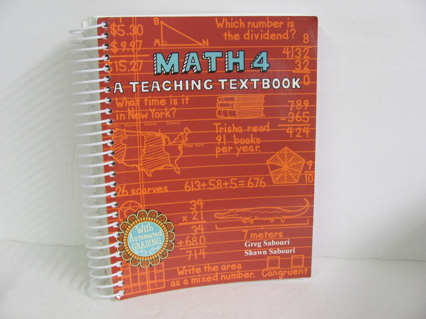 Math 4 Teaching Textbook Student Book Pre-Owned 4th Grade Mathematics Textbooks