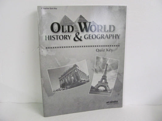 Old World History Abeka Quiz Key Pre-Owned 5th Grade History Textbooks