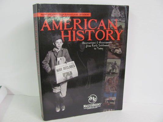 American History Master Books Student Book Pre-Owned Stobaugh History Textbooks