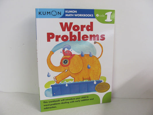 Word Problems Kumon Workbook  Pre-Owned 1st Grade Mathematics Textbooks