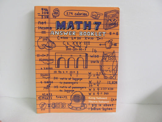 Math 7 Teaching Textbook Answer Key  Pre-Owned 7th Grade Mathematics Textbooks