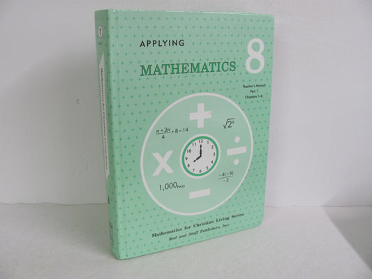 Applying Mathematics Rod & Staff Teacher Manual  Pre-Owned Mathematics Textbooks