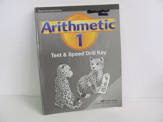 Arithmetic 1 Abeka Test Key Pre-Owned 1st Grade Mathematics Textbooks