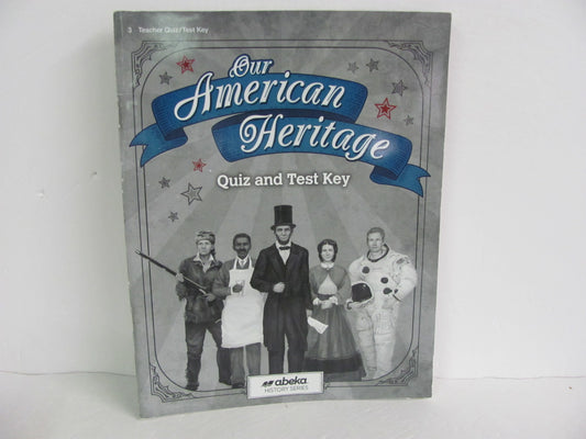 Our American Heritage Abeka Quiz/Test Key  Pre-Owned 3rd Grade History Textbooks