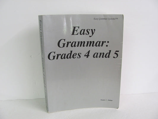 Easy Grammar 4 & 5 Easy Grammar Teacher Edition  Pre-Owned Language Textbooks