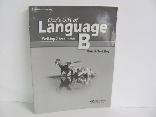 Language B Abeka Quiz/Test Key  Pre-Owned 5th Grade Language Textbooks