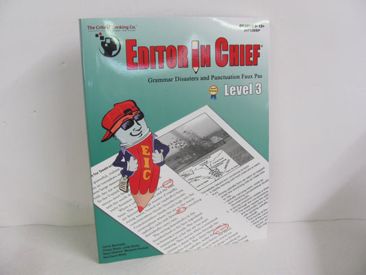 Editor in Chief Level 3 Critical Thinking Company Beckwith Logic Books