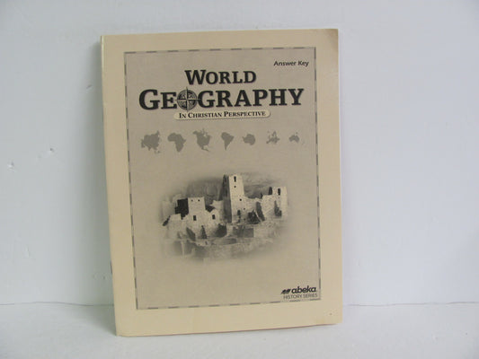 World Geography Abeka Answer Key  Pre-Owned 9th Grade History Textbooks