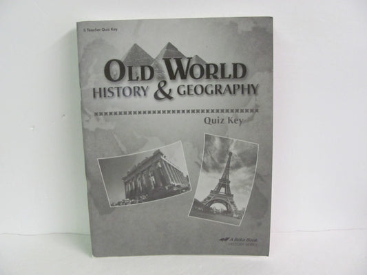 Old World History Abeka Quiz Key Pre-Owned 5th Grade History Textbooks