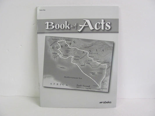 Book of Acts Abeka Test Key Pre-Owned 8th Grade Bible Textbooks