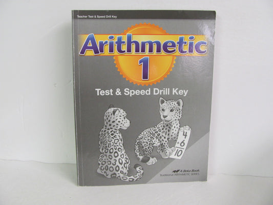 Arithmetic 1 Abeka Test Key Pre-Owned 1st Grade Mathematics Textbooks