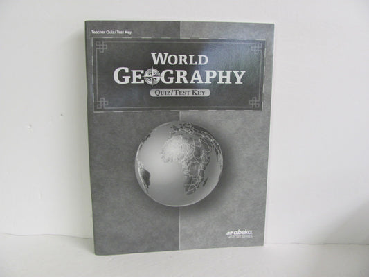 World Geography Abeka Quiz/Test Key  Pre-Owned 9th Grade History Textbooks