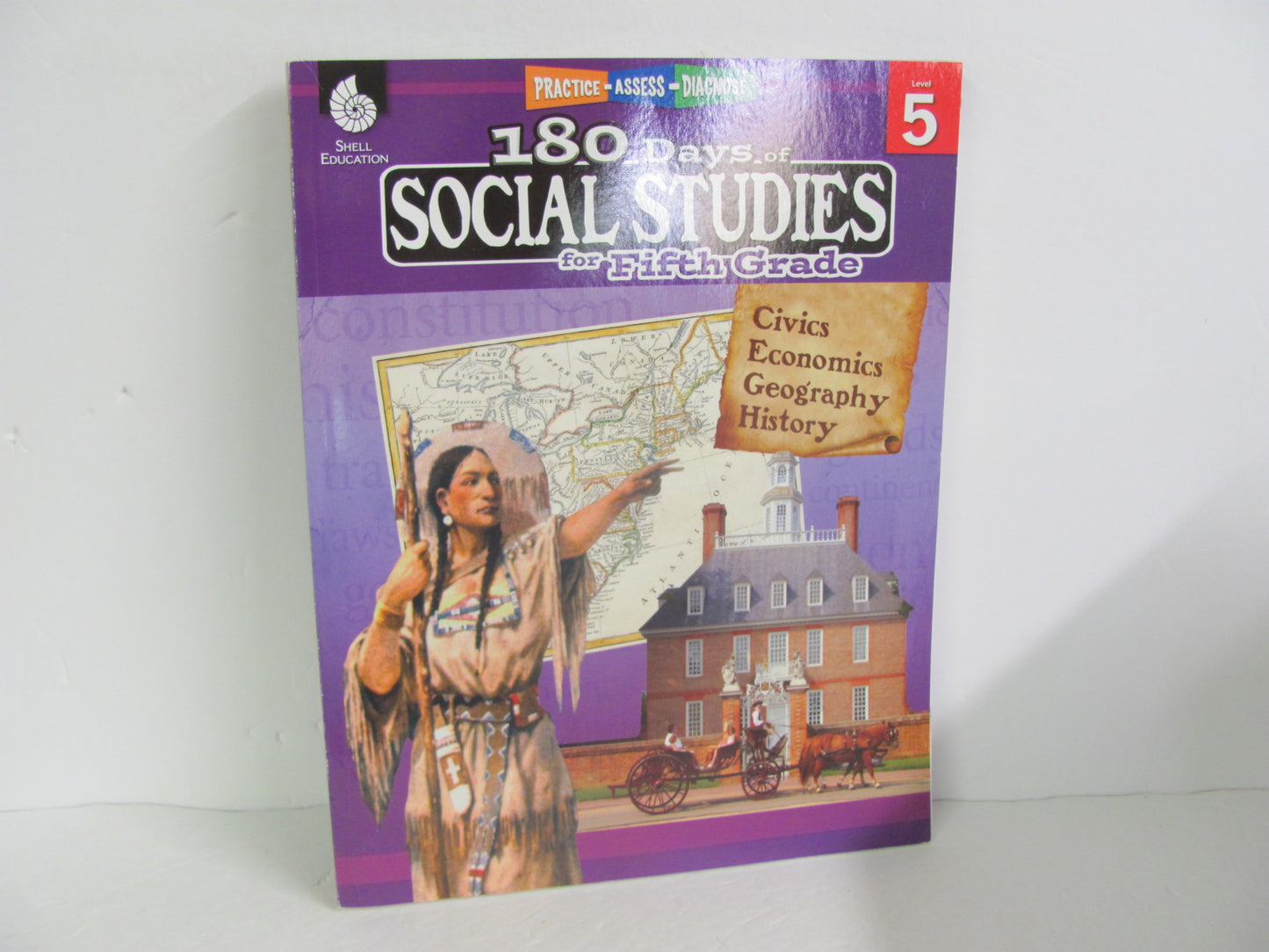 180 Days of Social Studies Shell Edcuational Pre-Owned History Textbooks