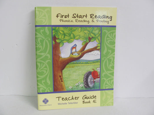 First Start Reading E Memoria Press Teacher Guide  Pre-Owned Reading Textbooks