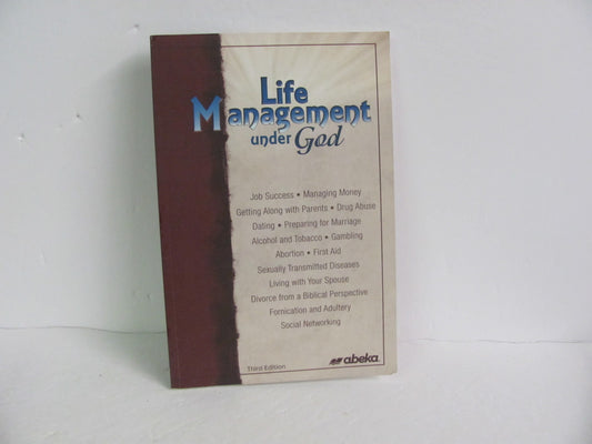 Life Management Under God Abeka Student Book Pre-Owned Bible Textbooks