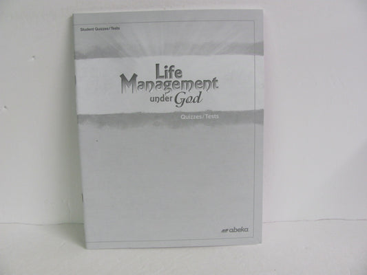 Life Management Under God Abeka Quizzes/Tests  Pre-Owned Bible Textbooks