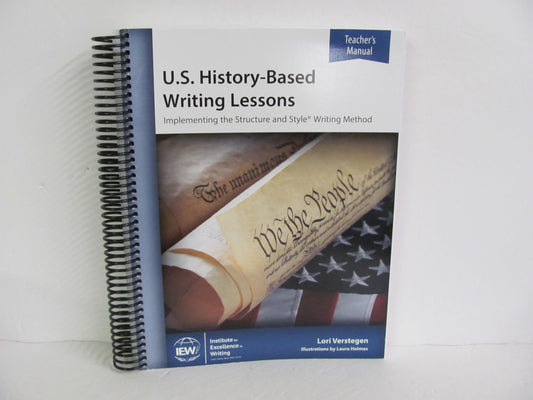 U S History Based Writing Lessons IEW Verstegen Creative Writing Books