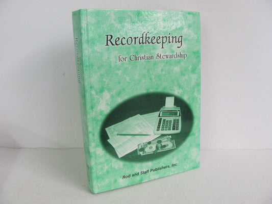 Recordkeeping for Christian Steward Rod & Staff Mathematics Textbooks