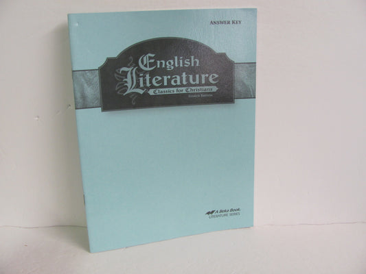 English Literature Abeka Answer Key  Pre-Owned 12th Grade Reading Textbooks