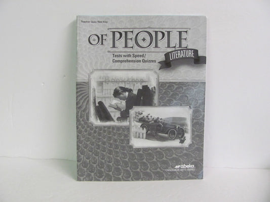 Of People Literature Abeka Quiz/Test Key  Pre-Owned 7th Grade Reading Textbooks