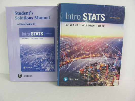 Intro Stats Pearson Set  Pre-Owned De Veaux High School Mathematics Textbooks