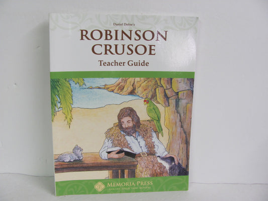 Robinson Crusoe Memoria Press Teacher Guide  Pre-Owned Fiction Books