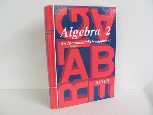 Algebra 2 Saxon Student Book Pre-Owned Saxon High School Mathematics Textbooks