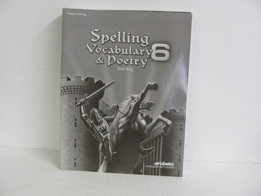 Spelling Vocabulary & Poetry Abeka Test Key Pre-Owned Spelling/Vocabulary Books