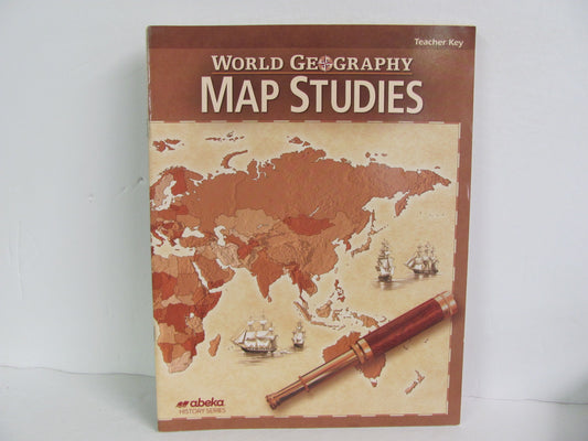 World Geography Abeka Map Studies Key  Preowned 9th Grade History Textbooks