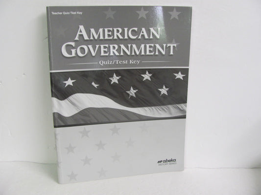 American Government Abeka Quiz/Test Key  Pre-Owned 12th Grade History Textbooks