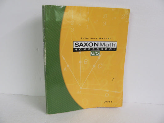 Math 65 Saxon Solution Key Pre-Owned 5th Grade Mathematics Textbooks