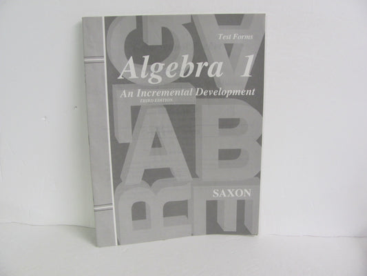 Algebra 1 Saxon Tests  Pre-Owned High School Mathematics Textbooks