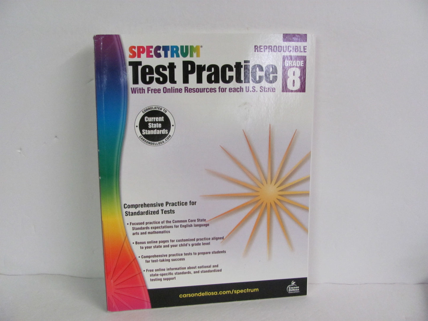 Test Practice Spectrum Pre-Owned 8th Grade Testing Books