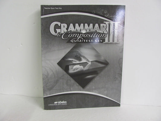 Grammar III Abeka Quiz/Test Key  Pre-Owned 9th Grade Language Textbooks