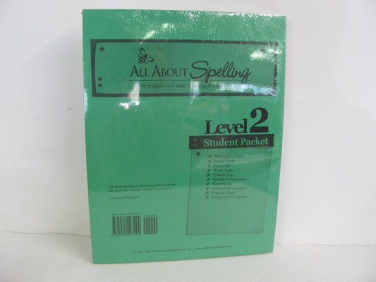 All About Spelling Student Packet Pre-Owned 2nd Grade Spelling/Vocabulary Books