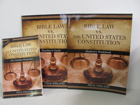 Bible Law & the US Constitution Set  Pre-Owned Weiland History Textbooks