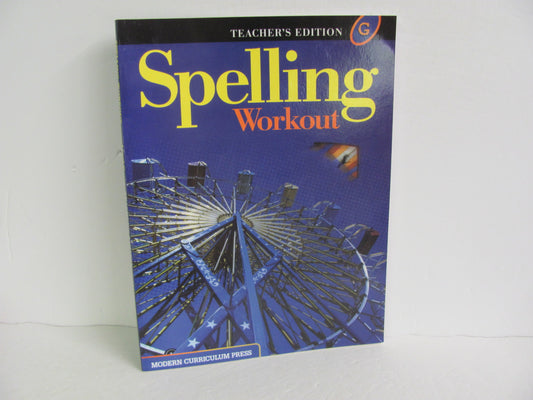 Spelling Workout G Modern Curriculum 7th Grade Spelling/Vocabulary Books