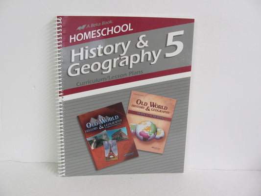 History & Geography Abeka Curriculum Pre-Owned 5th Grade History Textbooks