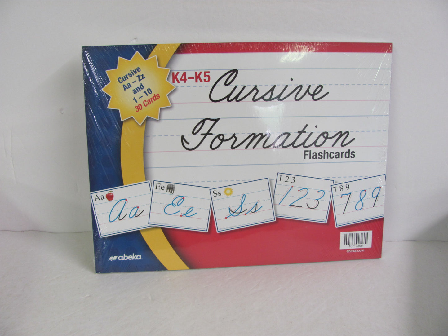 Cursive Formation Flashcards Abeka Pre-Owned Kindergarten Penmanship Books