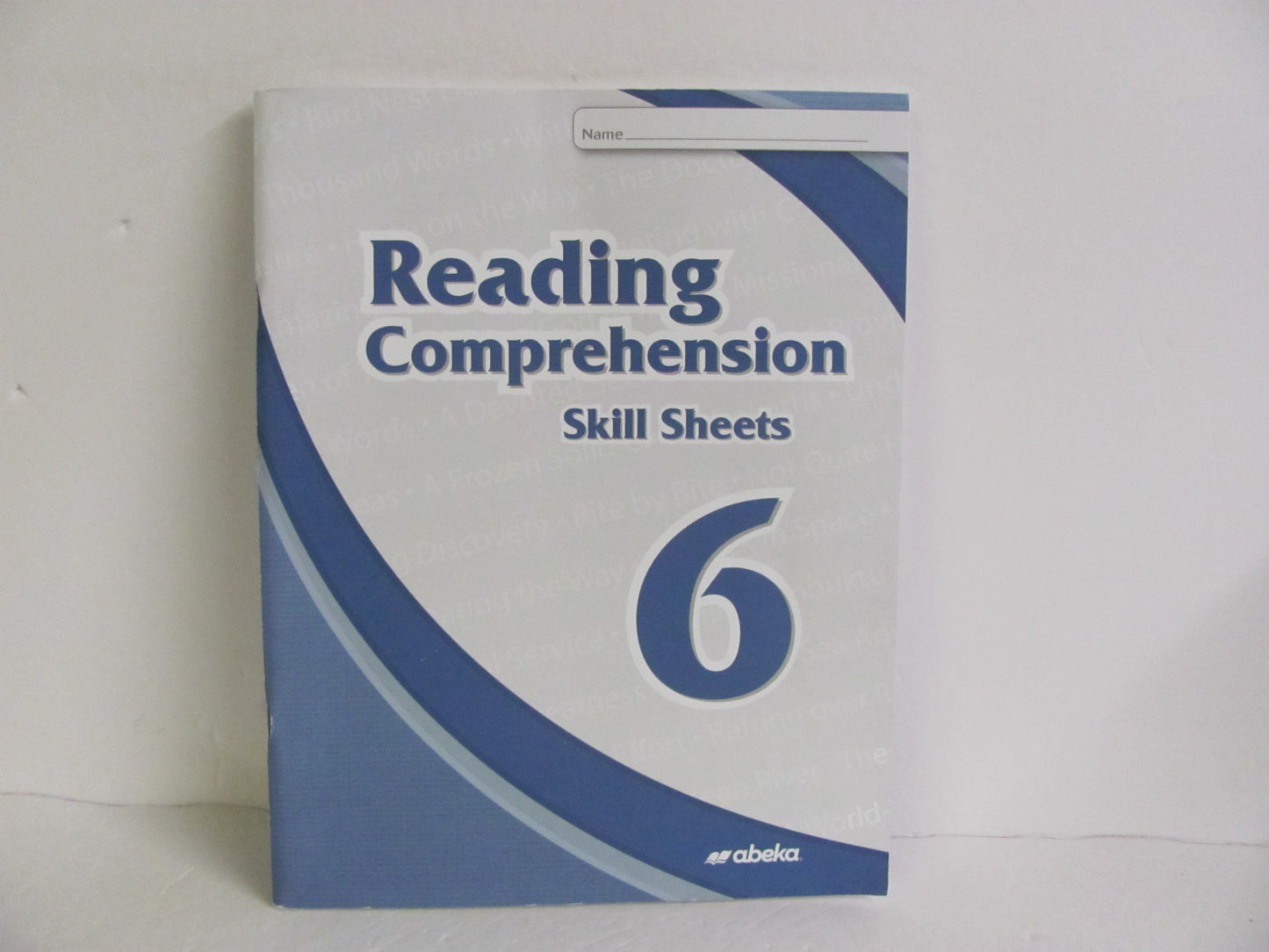 Reading Comprehension Skill Sheets Abeka 6th Grade Reading Textbooks