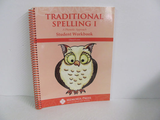 Traditional Spelling I Memoria Press Lowe Elementary Spelling/Vocabulary Books