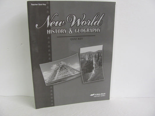 New World History Abeka Quiz Key Pre-Owned 6th Grade History Textbooks