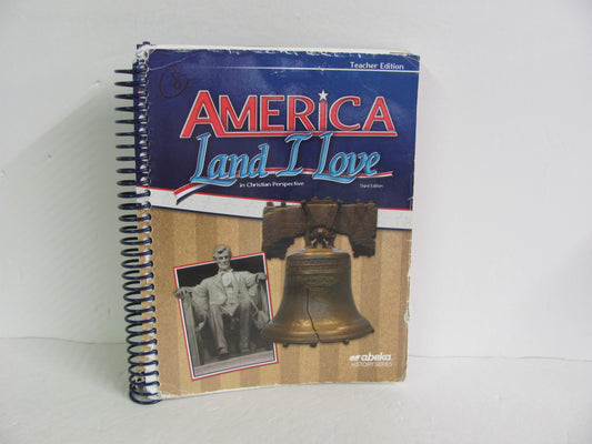 America Land I Love Abeka Teacher Edition  Pre-Owned 8th Grade History Textbooks