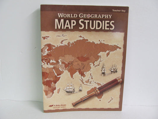 World Geography Map Studies Abeka Teacher Key  Pre-Owned History Textbooks