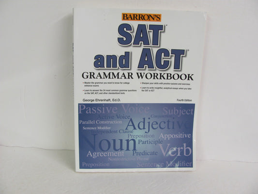 SAT and ACT Barrons Workbook  Pre-Owned High School Testing Books