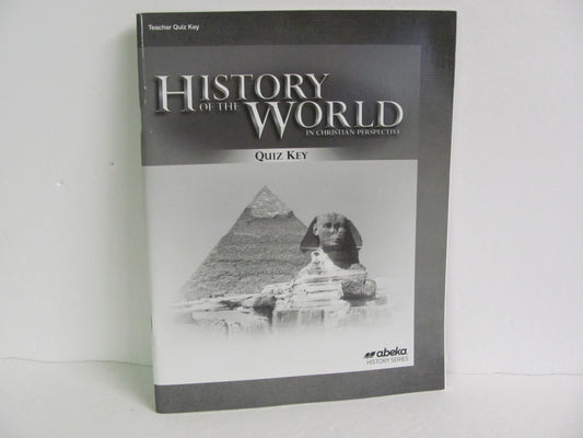 History of the World Abeka Quiz Key Pre-Owned 7th Grade History Textbooks