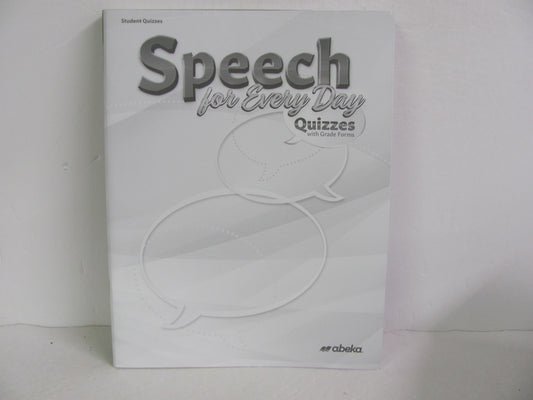 Speech Abeka Quizzes Pre-Owned High School Electives (Books)