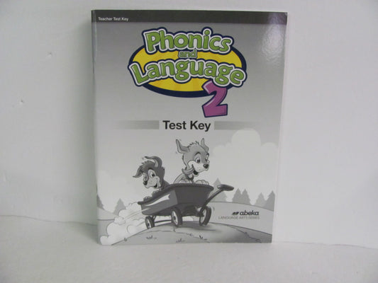 Phonics and Language 2 Abeka Test Key Pre-Owned 2nd Grade Language Textbooks