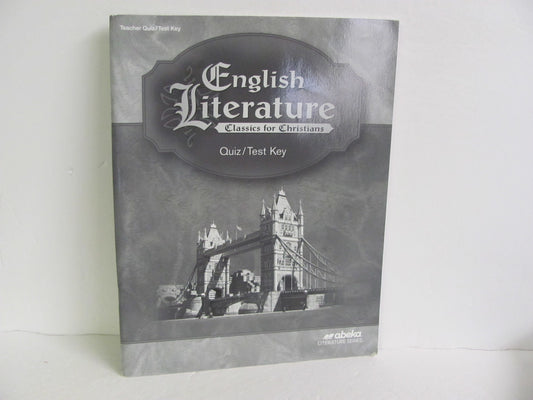 English Literature Abeka Quiz/Test Key  Pre-Owned 12th Grade Reading Textbooks